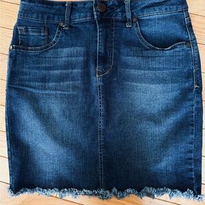 1822 Denim Dark Blue Mini Skirt Size 6